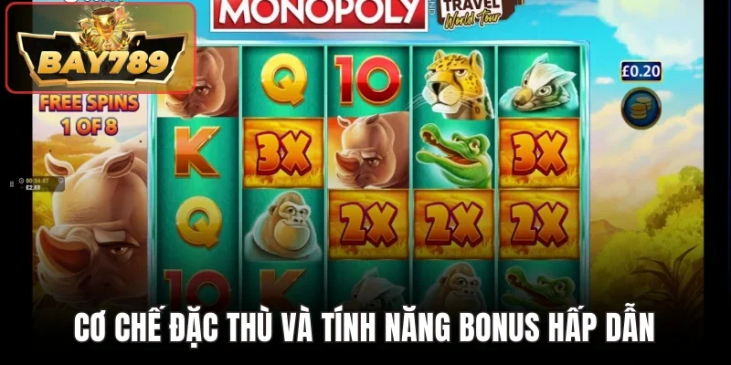 Chuyến Du Lịch Jackpot BAY789 - Game Slot Siêu Hot 2025 4 Hàng loạt các cơ chế đặc thù và tính năng bonus độc quyền
